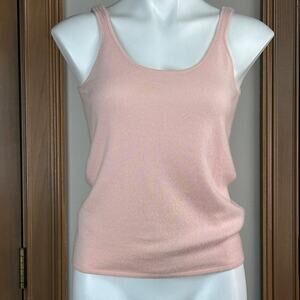 Ralph Lauren Black Label Pink Cashmere Tank Size Large